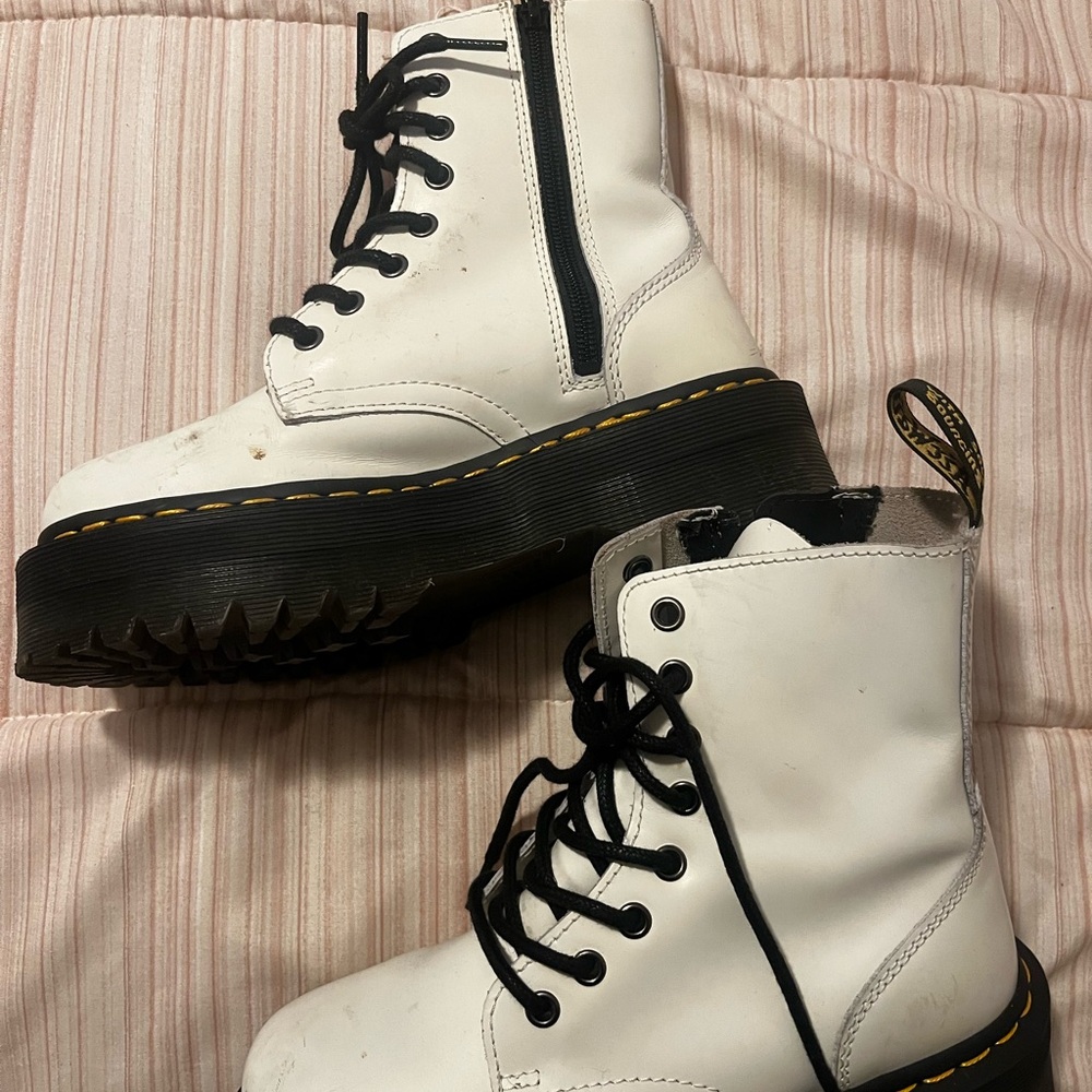 White Platform Dr Martens